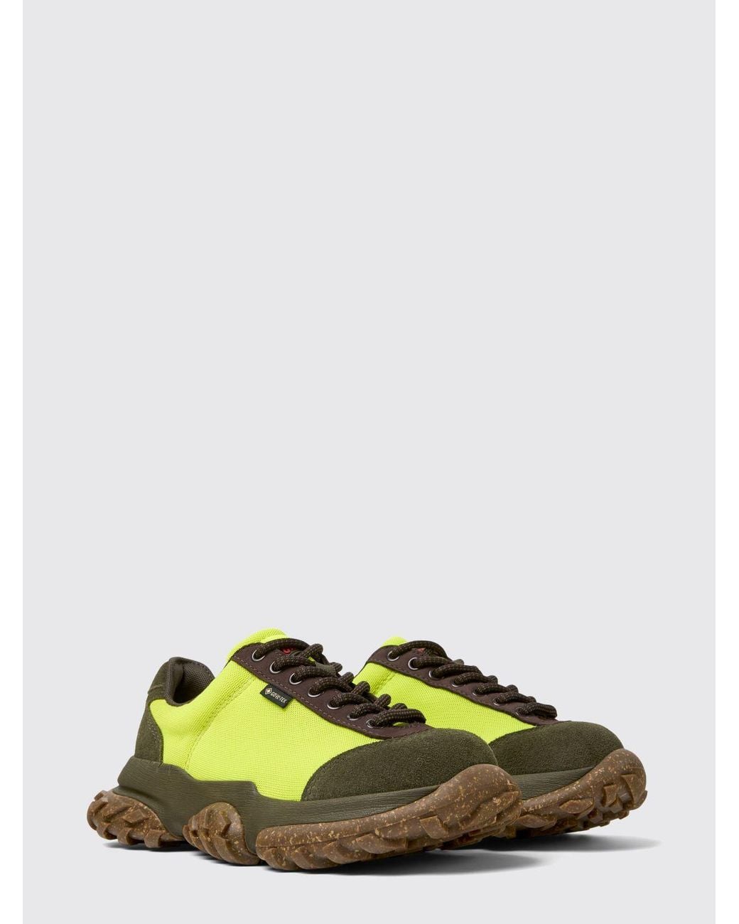Camper Green Karst Trek Gore-Tex And Suede Sneakers