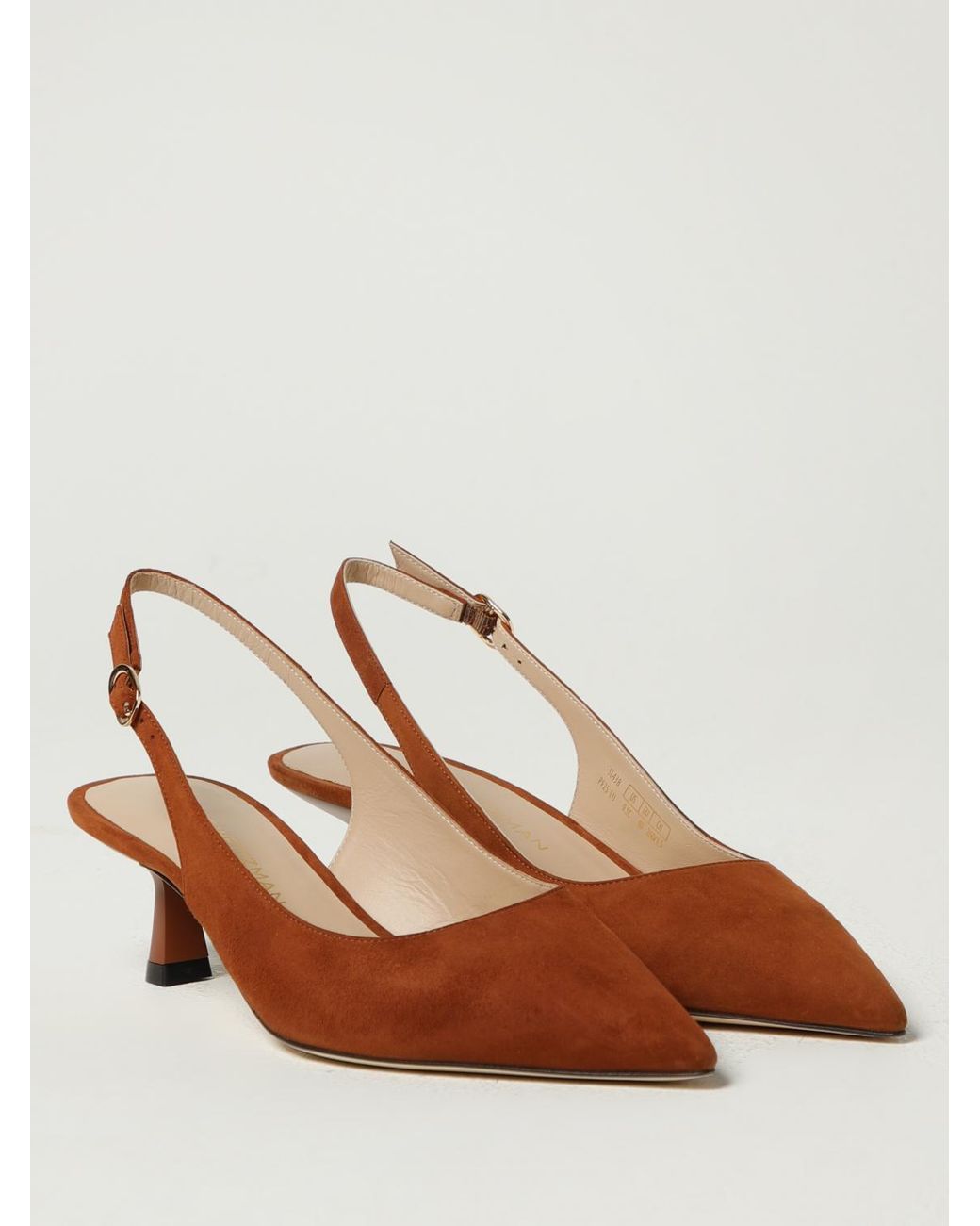 Stuart Weitzman Brown Suede Slingback Sandals