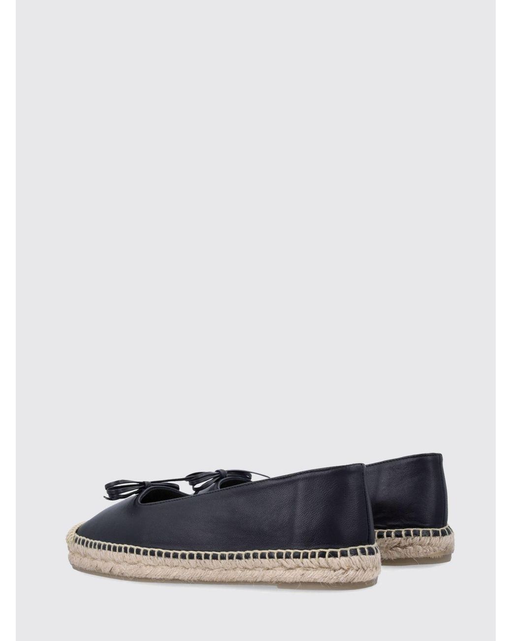 Castaner White Pax Ribbon Leather Espadrilles