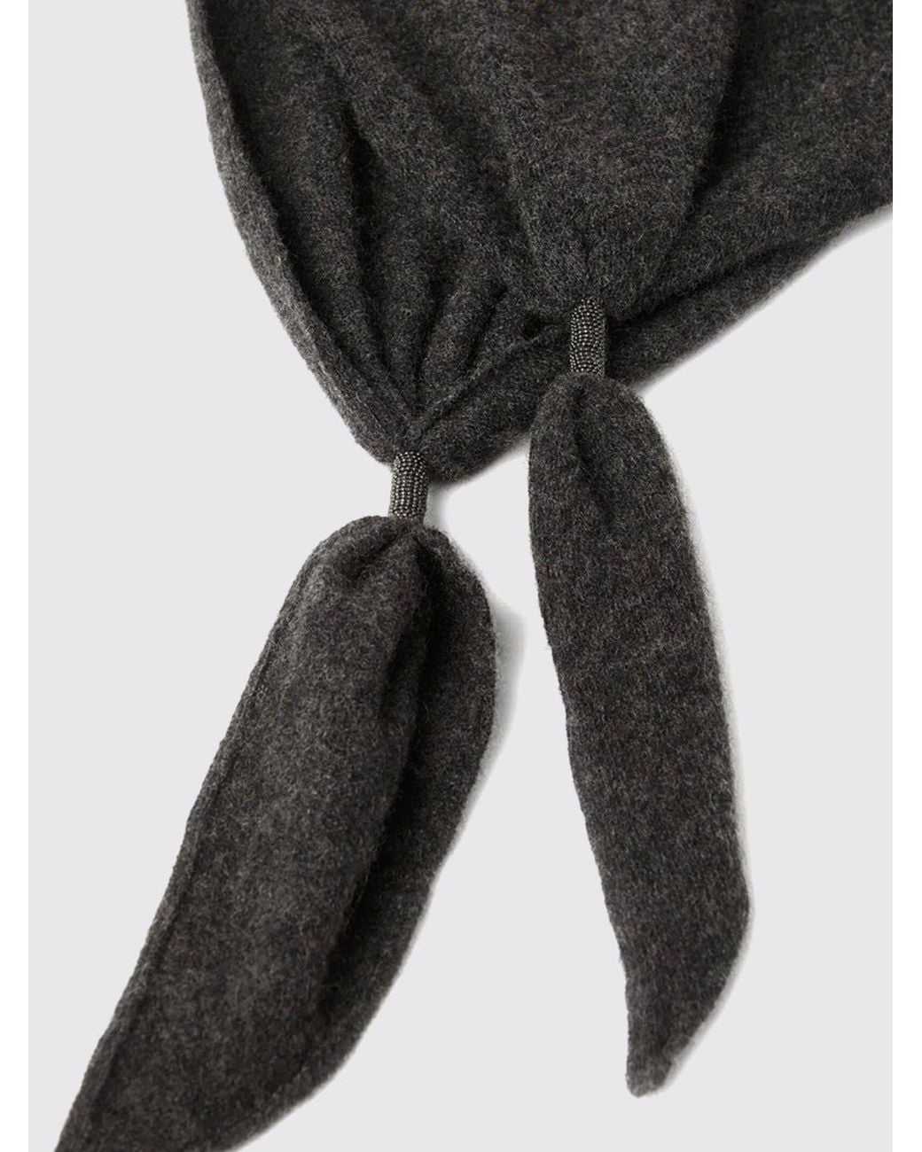 Sciarpa Triangolare di Brunello Cucinelli in Black