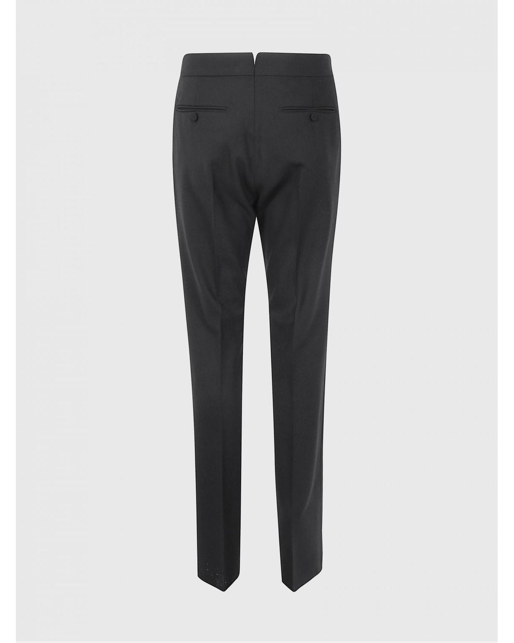 Tom Ford Blue Slim Fit Tailored Wool Trousers With Off-Center Closure for men