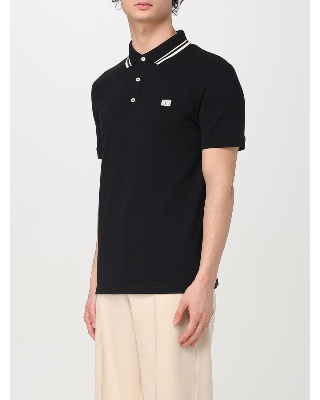 Valentino Black Polo Shirt for men