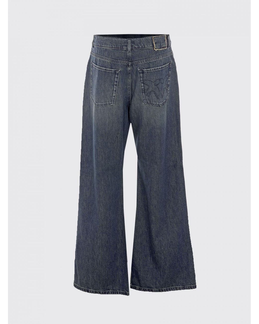 Pinko Blue High-Waisted Wide Leg Jeans