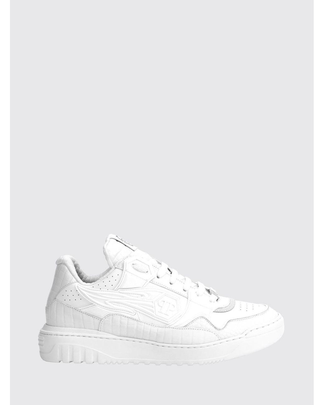 Philipp Plein White Moonwalker Sneakers for men