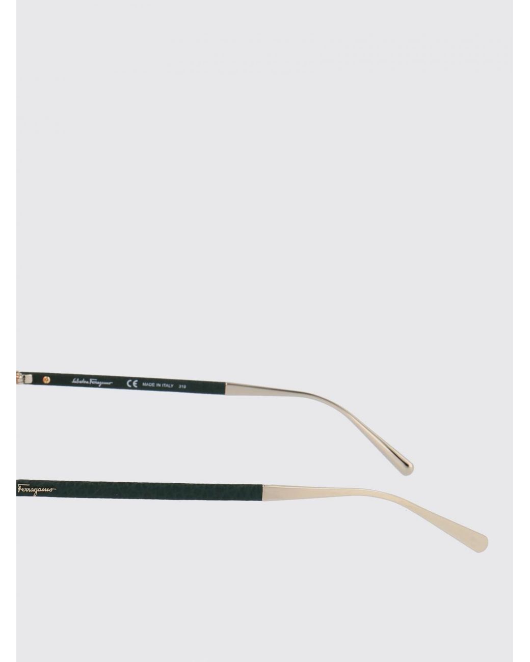 Ferragamo Pink Sf220Sl Metal And Leather Sunglasses