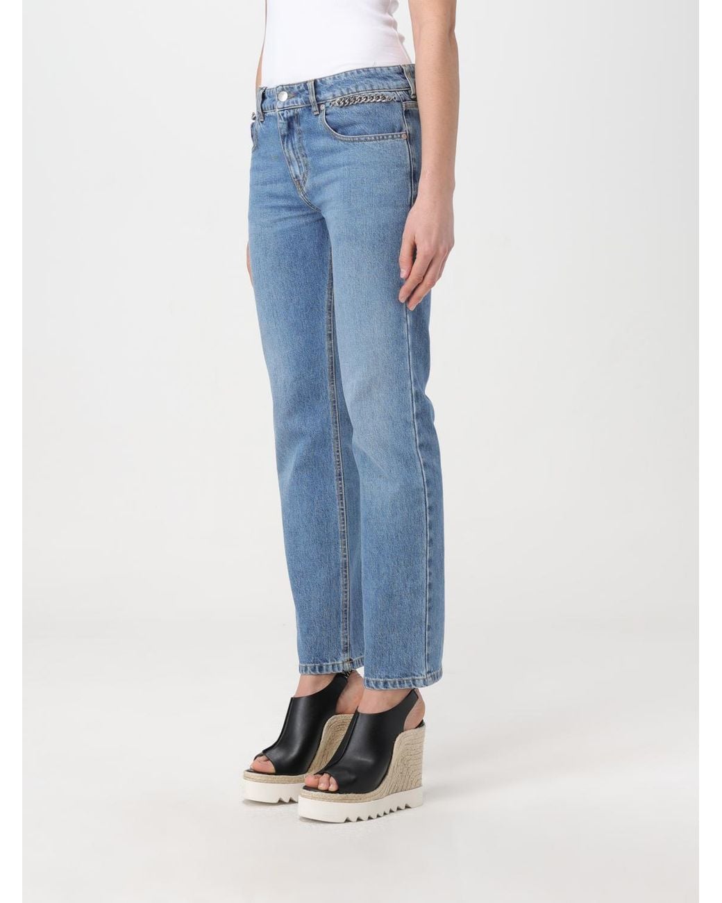 Stella McCartney Blue Straight Fit Jeans