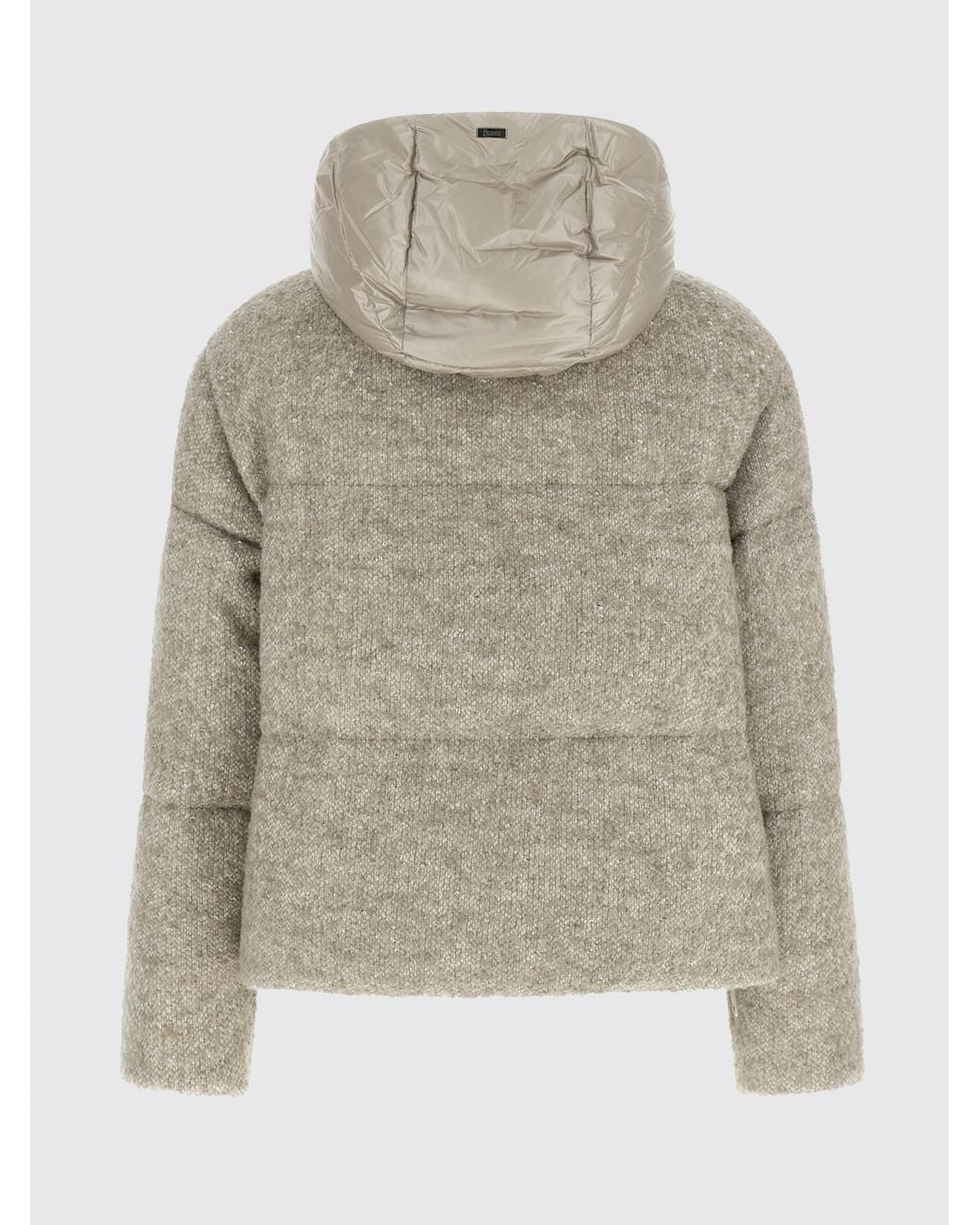 Herno Natural Short Hooded Down Jacket