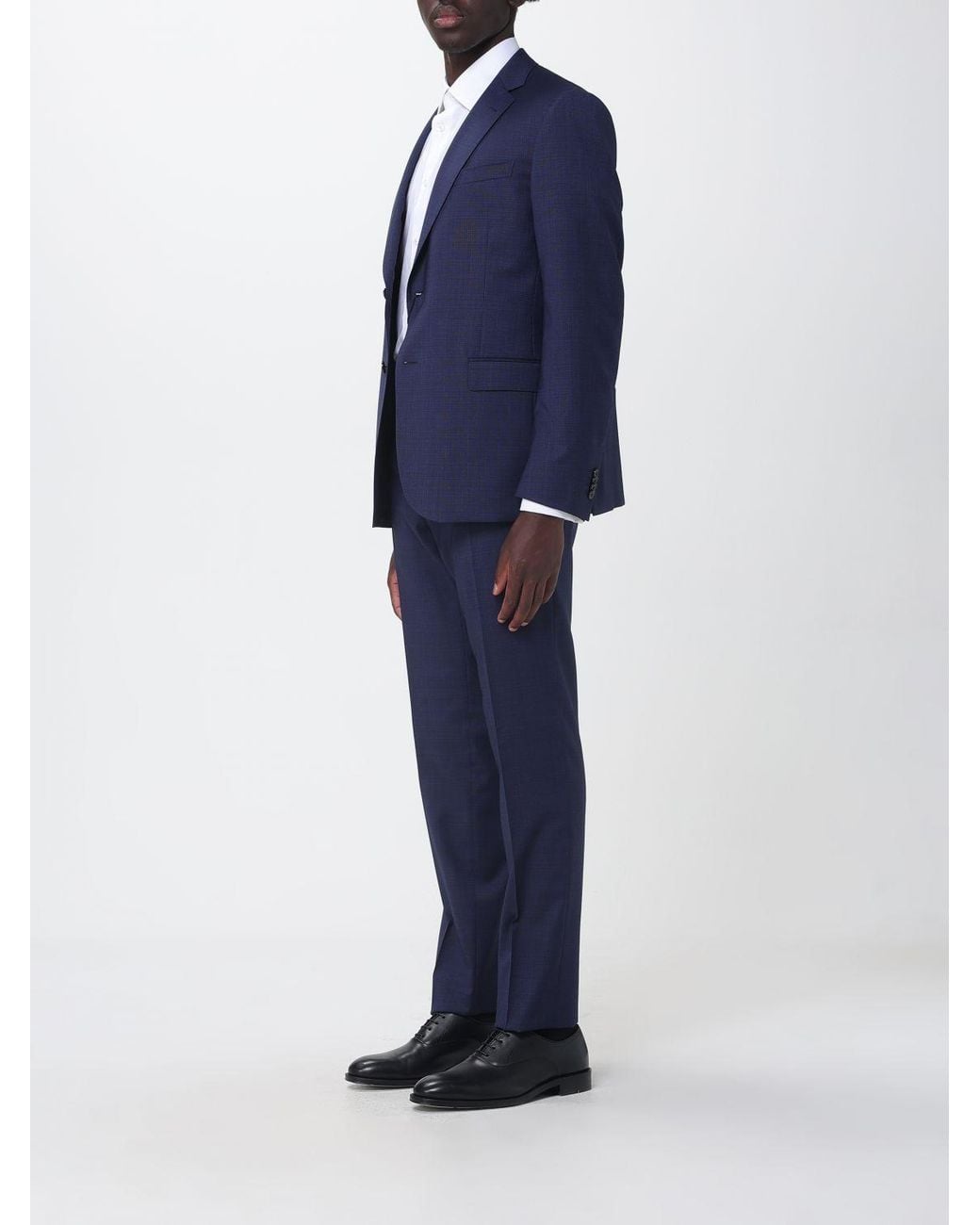 Zegna Blue Wool Single-Breasted Suit for men
