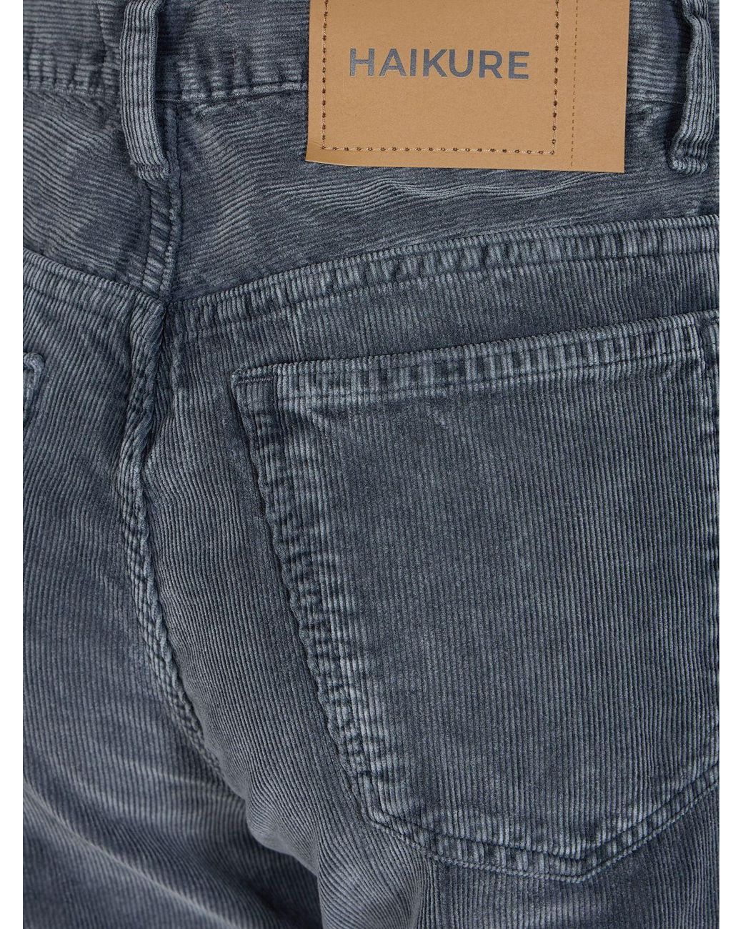 Haikure Blue Clara Mid-Rise Flared Corduroy Jeans