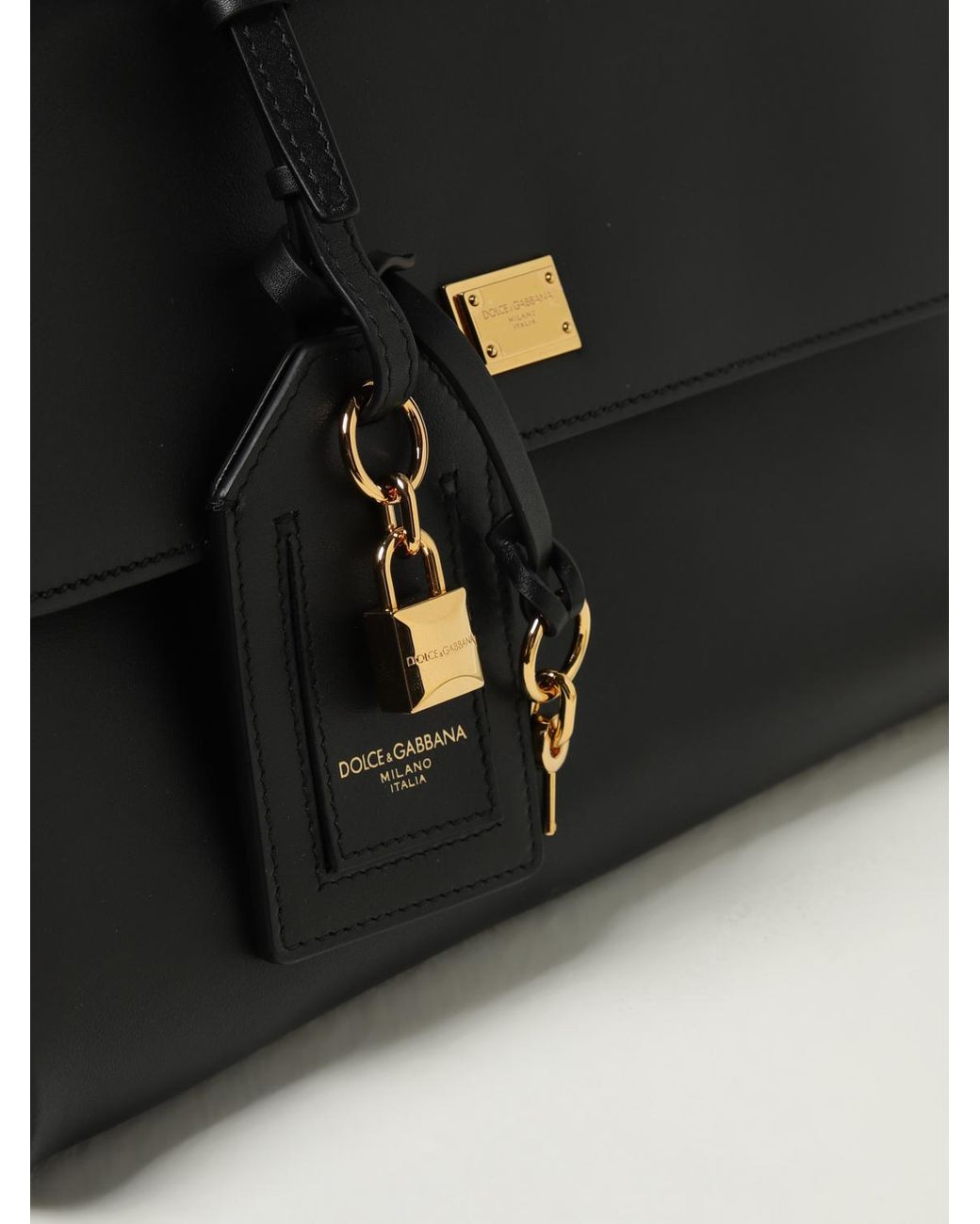 Dolce & Gabbana Black Dolce &Amp Gabbana My Sicily Calf Leather Handbag