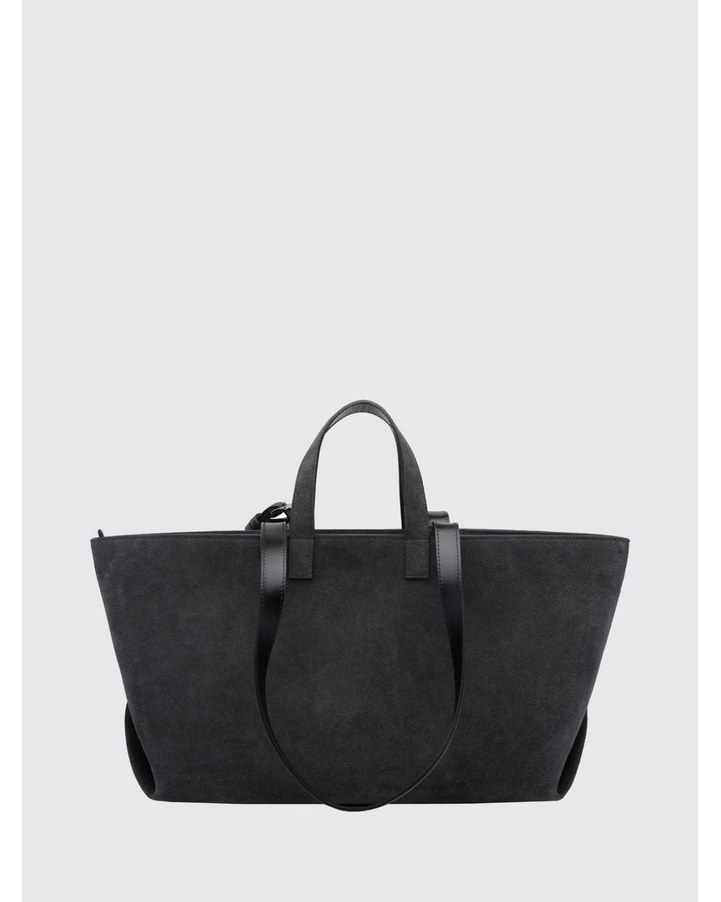 A.P.C. Black Le Drummer Large Suede Tote Bag With Four Handles