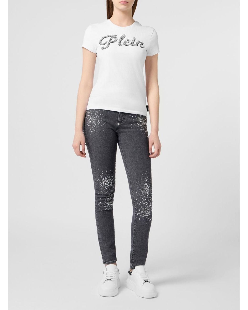 Philipp Plein White Slim Fit T-Shirt