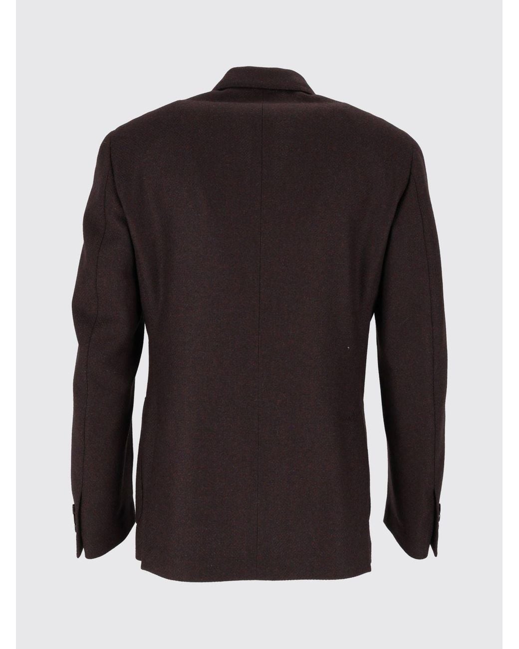 Lardini Blue Double-Breasted Wool And Cashmere Blazer With Patch Pockets for men