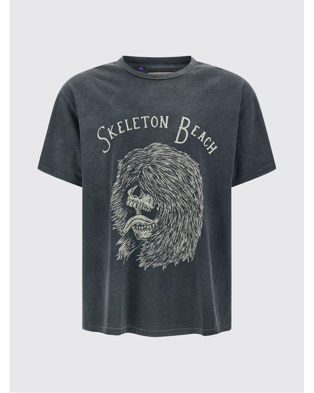 GALLERY DEPT. Gray Relaxed Fit Graphic Print Cotton T-Shirt for men