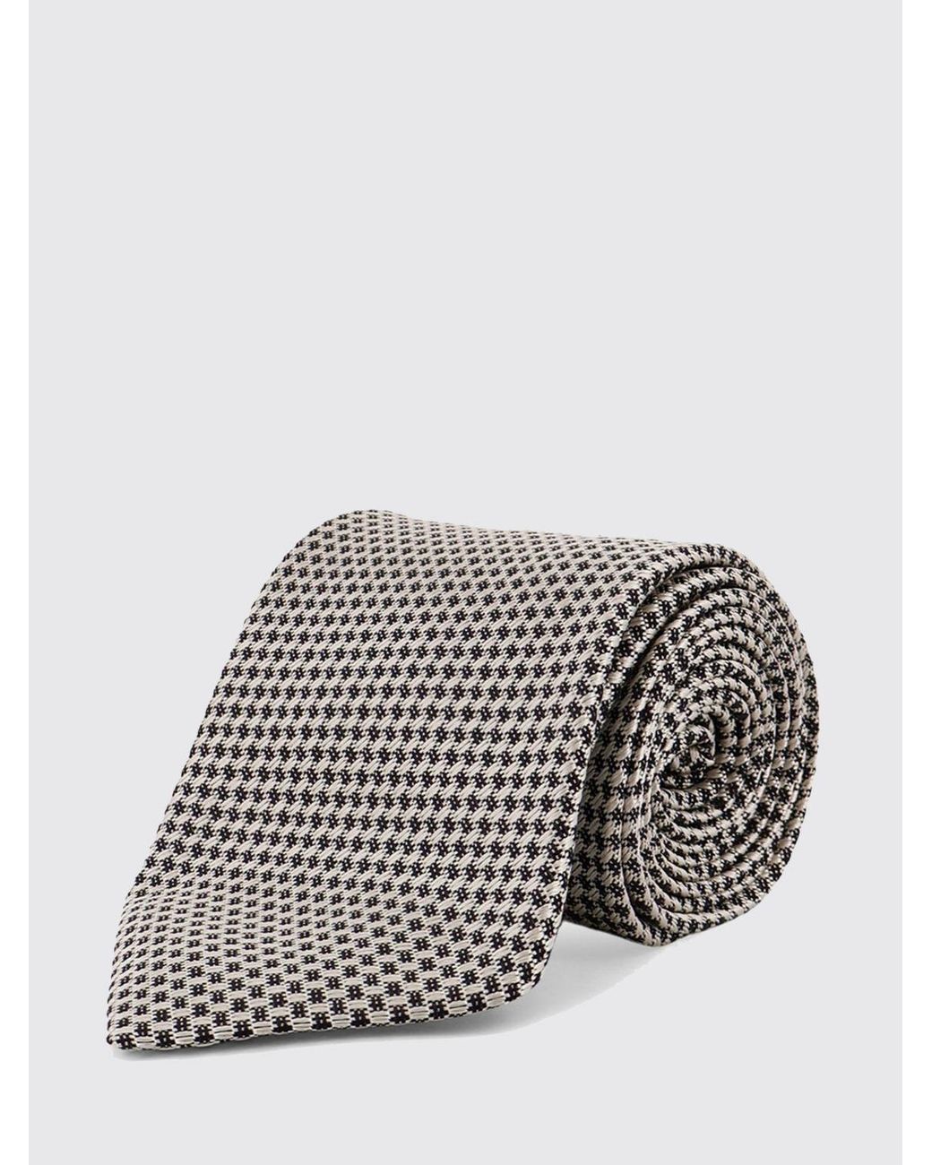 Tom Ford Jacquard-Seidenkrawatte in Gray für Herren