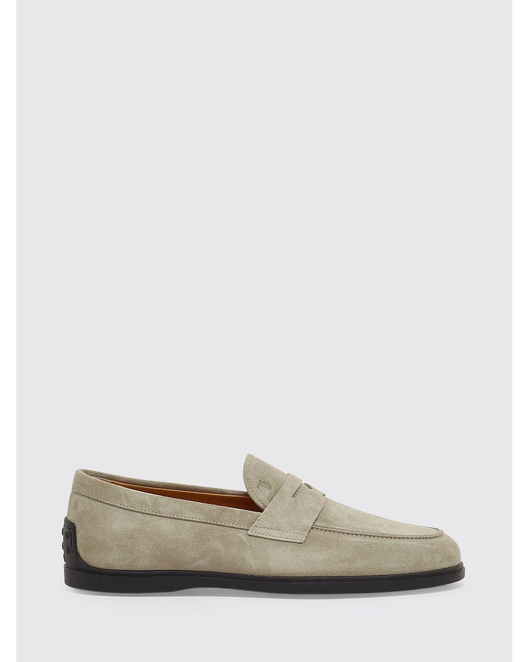 Tod's White Suede Loafers for men