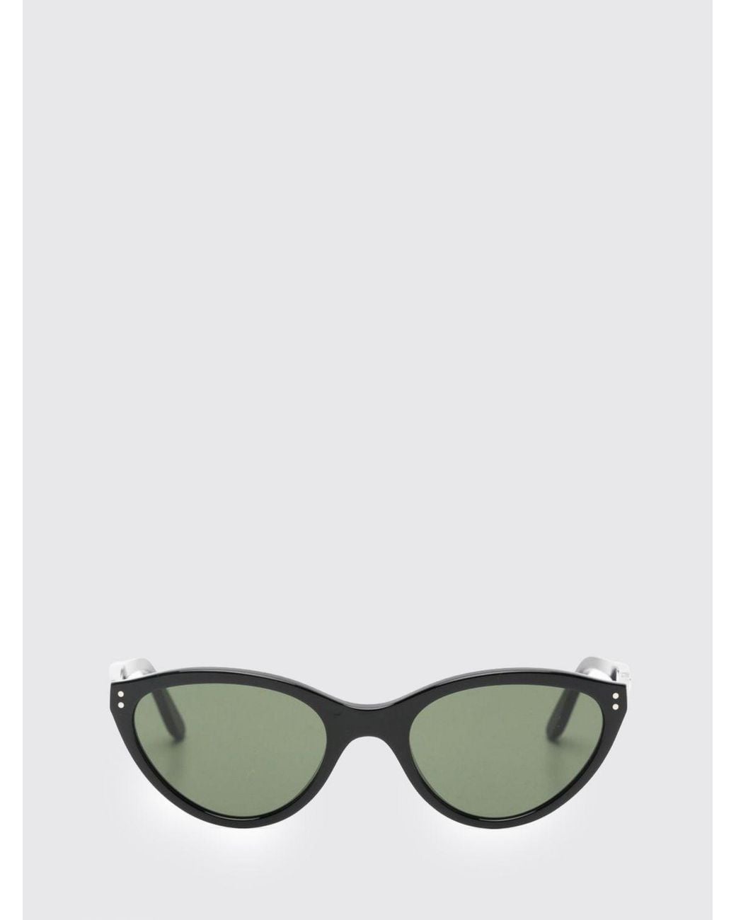 Totême  Black Cat-Eye Acetate Sunglasses With Engraved Logo