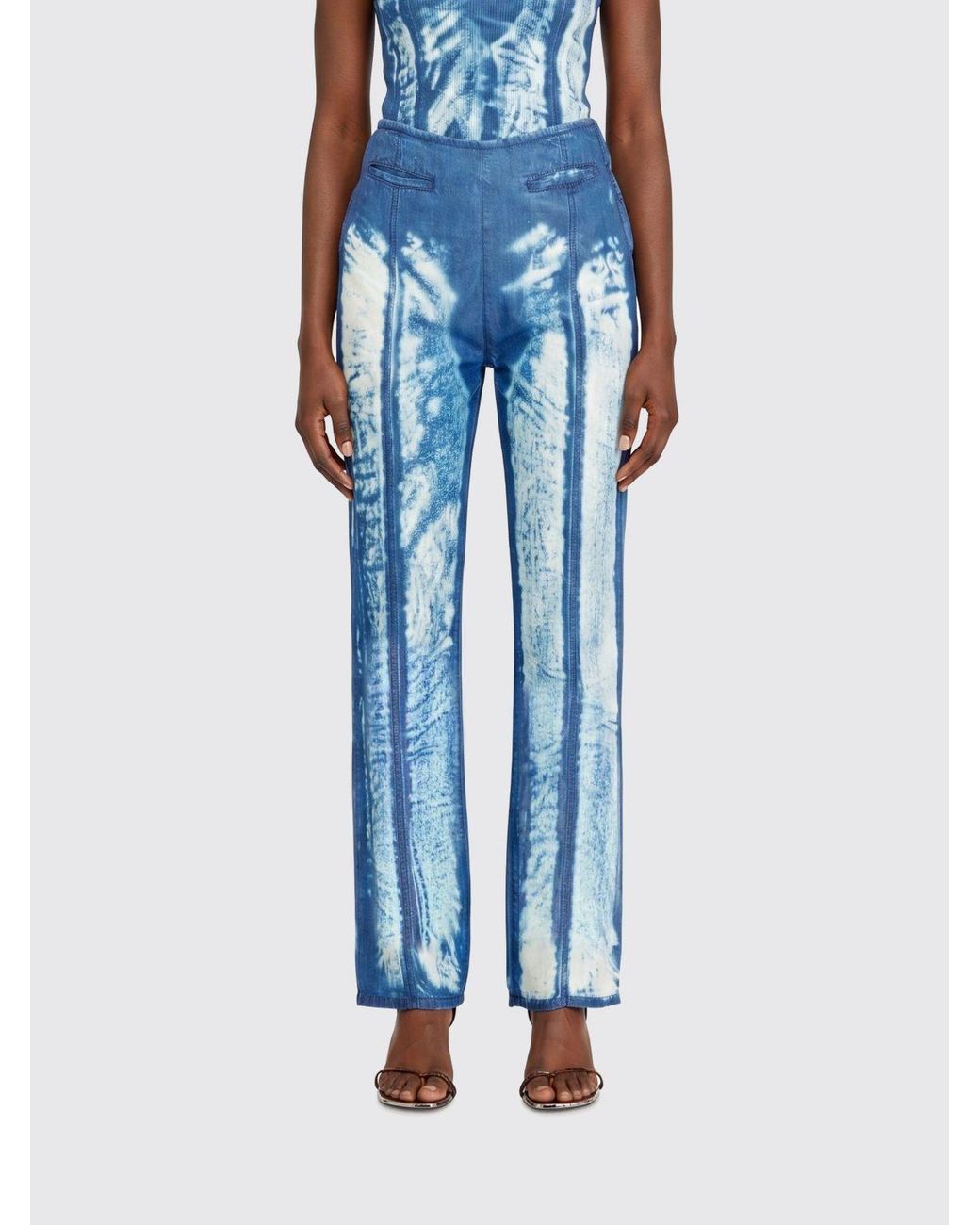 DIESEL Blue D-Lysar Printed Lyocell Jeans