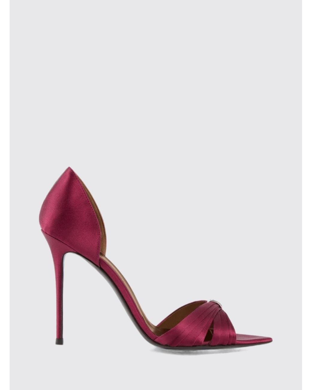Giuseppe Zanotti Pink Lumiere Rhinestone-Embellished Satin Mule Sandals With Stiletto Heel