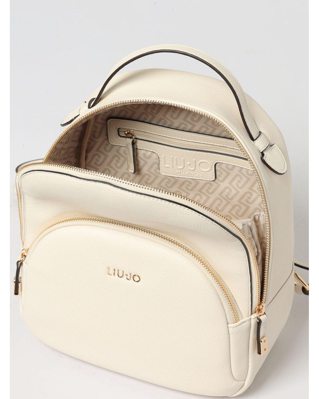Liu Jo Natural Grained Synthetic Leather Backpack