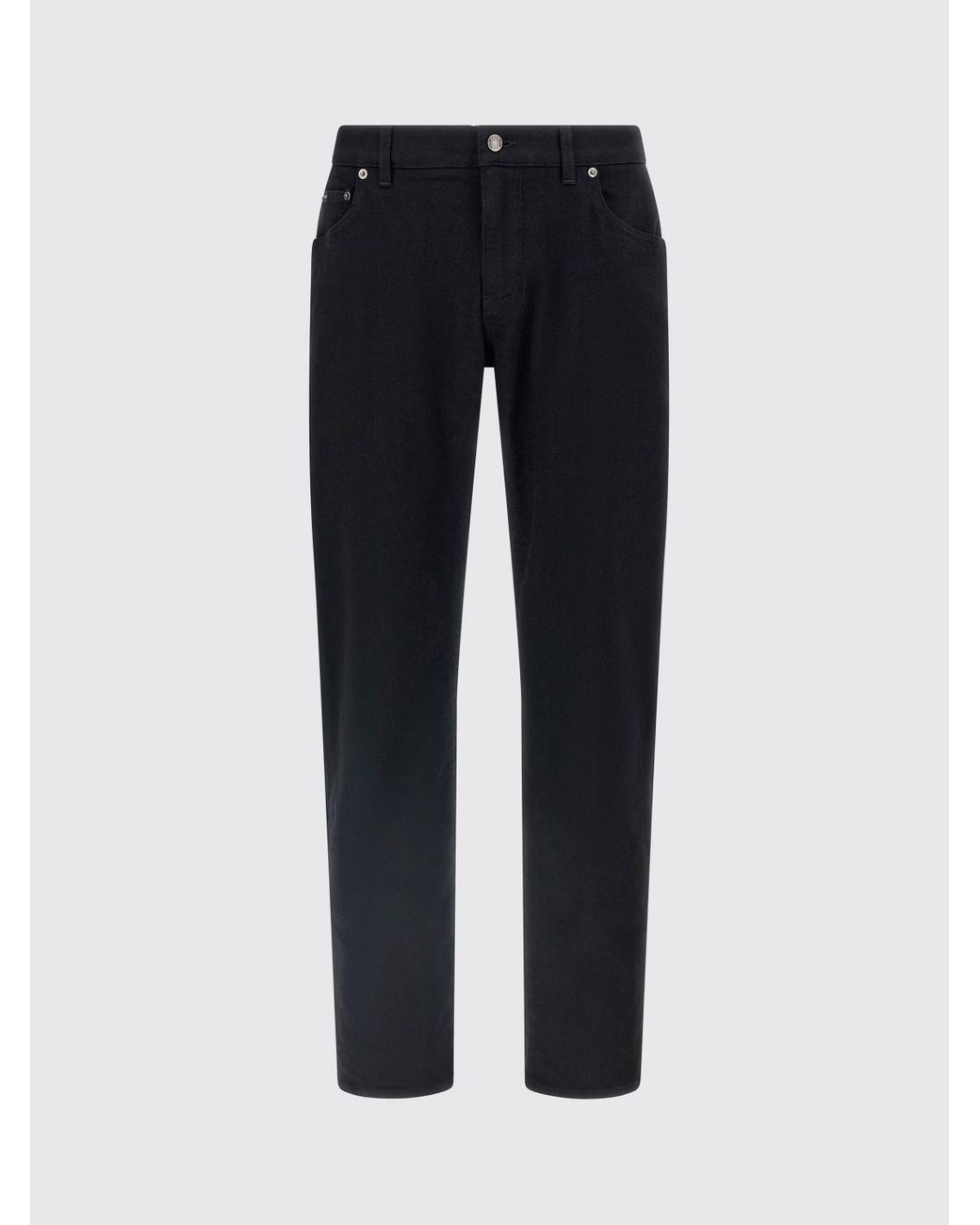 Dolce & Gabbana Blue Dolce &Amp Gabbana Mid-Rise Skinny Slim Fit Stretch-Denim Jeans With Logo Plaque for men
