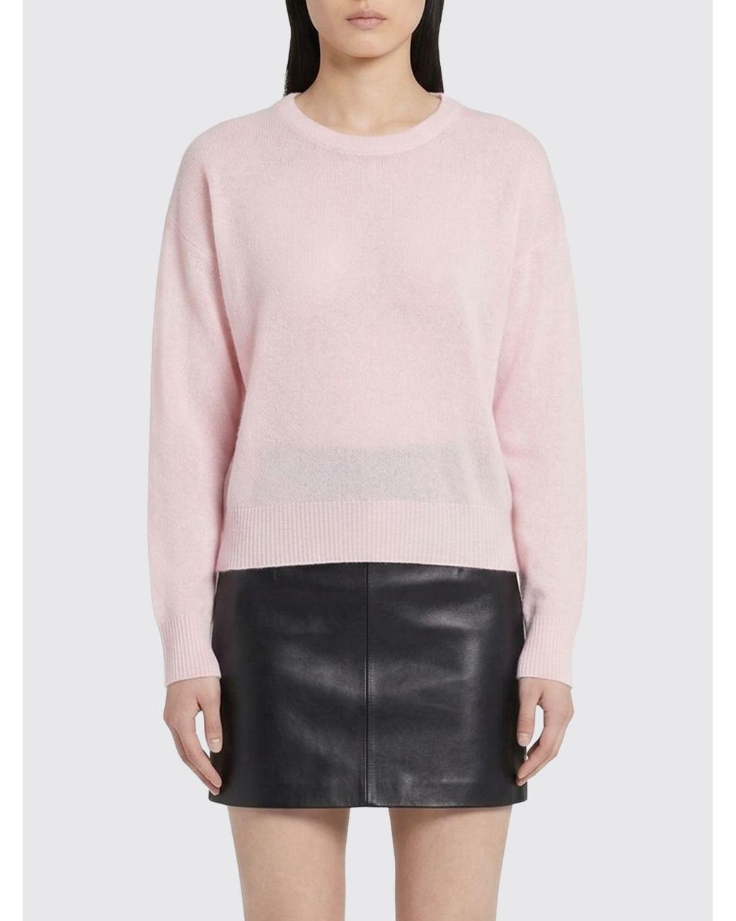 Balenciaga Pink Cashmere Knit Sweater