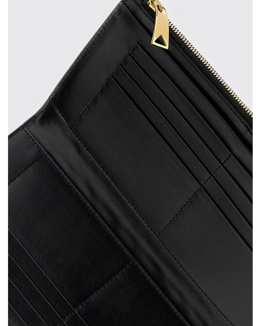 Bottega Veneta Black Andiamo Intrecciato Nappa Continental Wallet