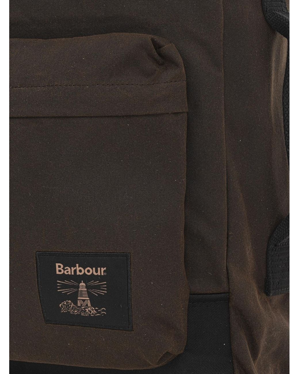 Barbour Black Backpack for men