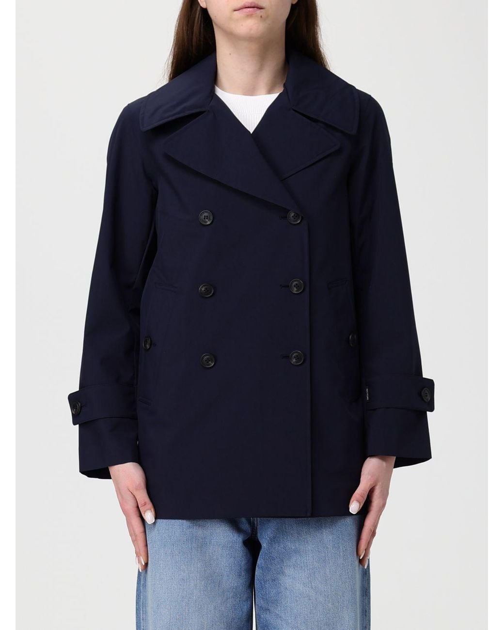 Trench-Coat Sofi À Double Boutonnage Save The Duck en coloris Blue
