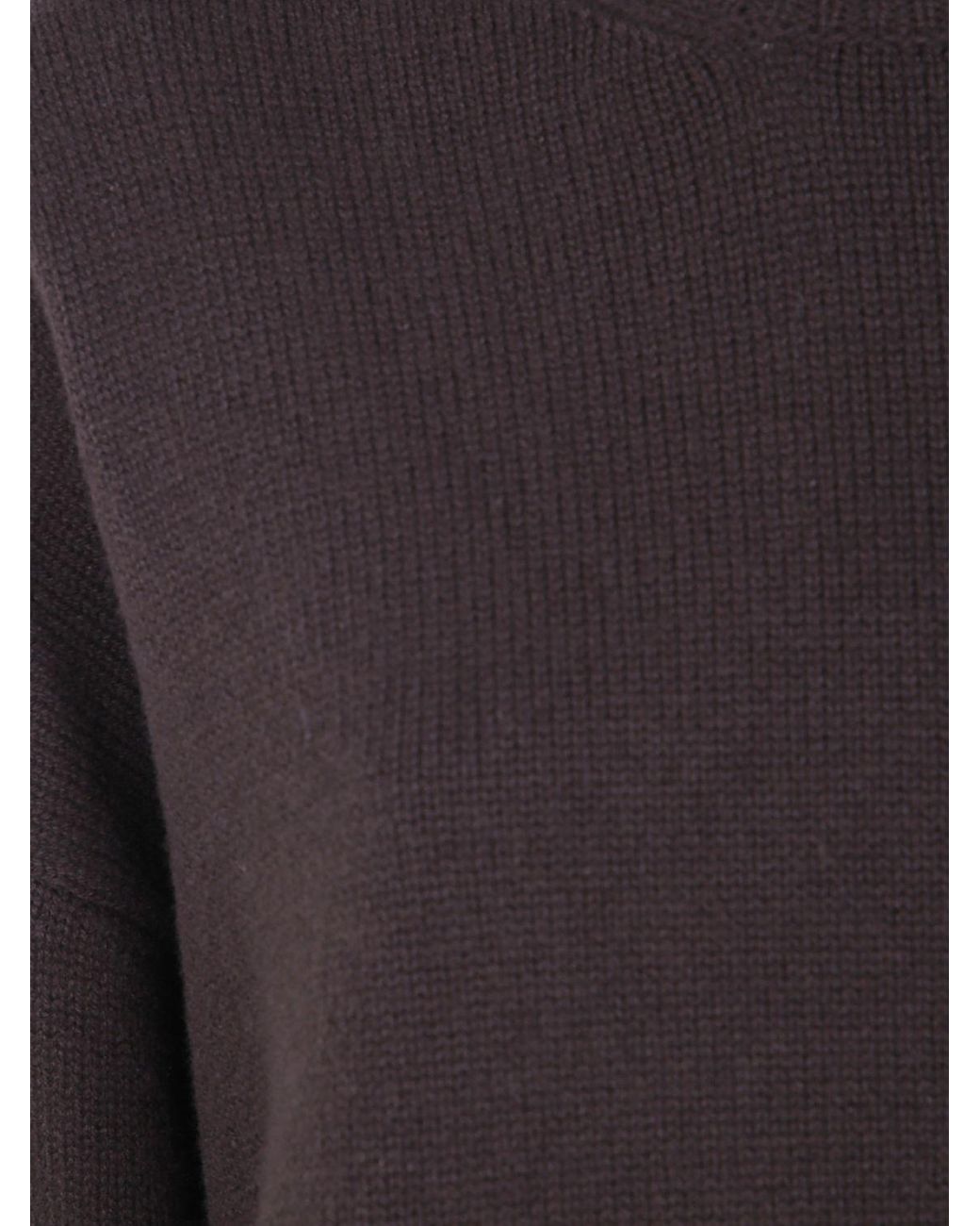 Mrz Blue Dropped Shoulder Virgin Wool And Cashmere Turtleneck Jumper