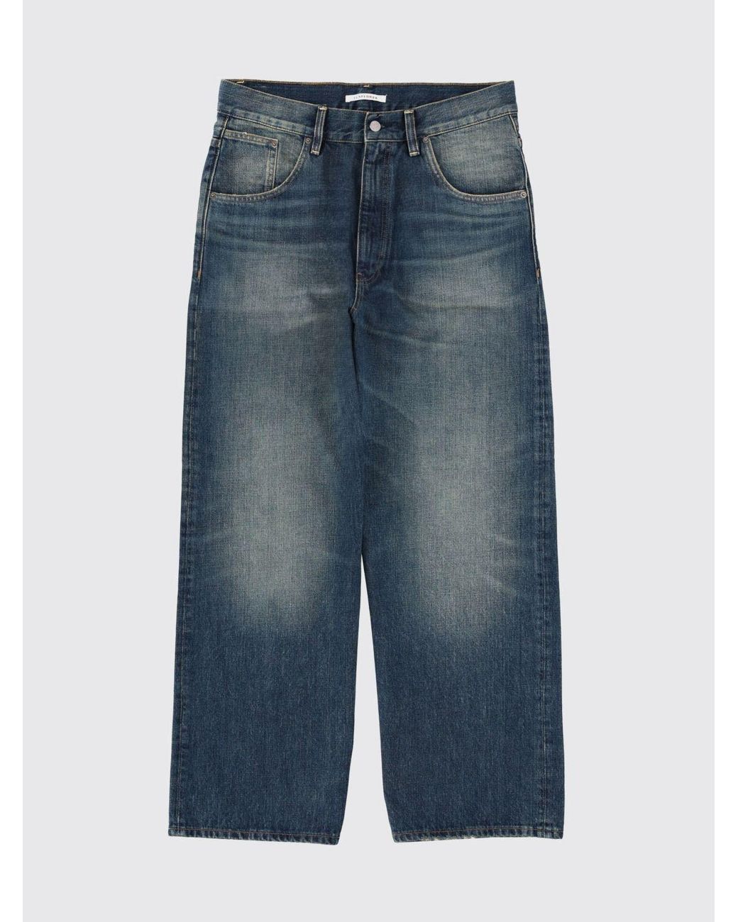 sunflower Blue Denim Wide Leg Jeans for men