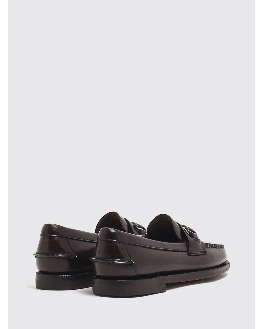 Sebago White Joe Brushed Leather Penny Loafers With Metal Horsebit