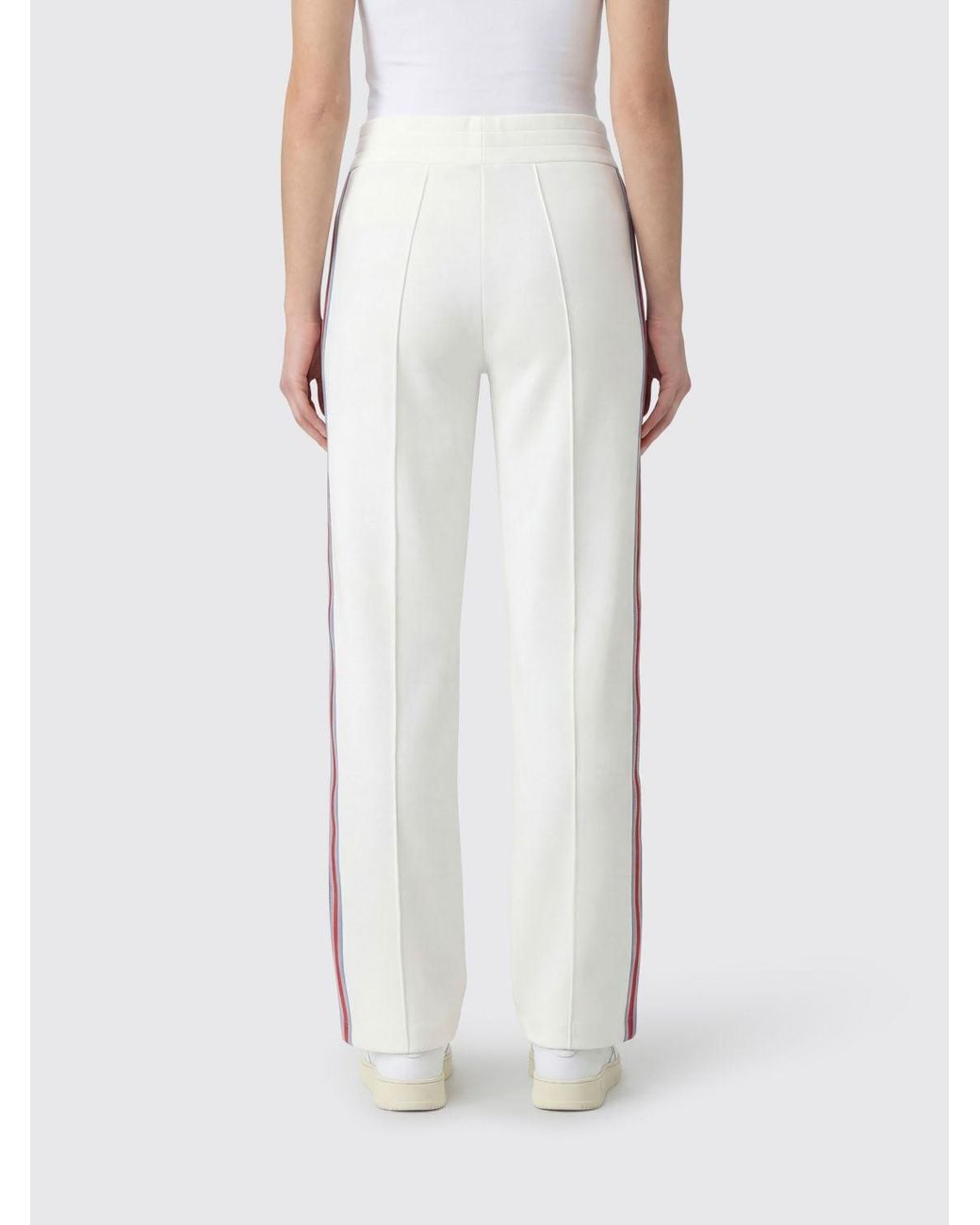 Autry White Technical Fabric Sport Trousers