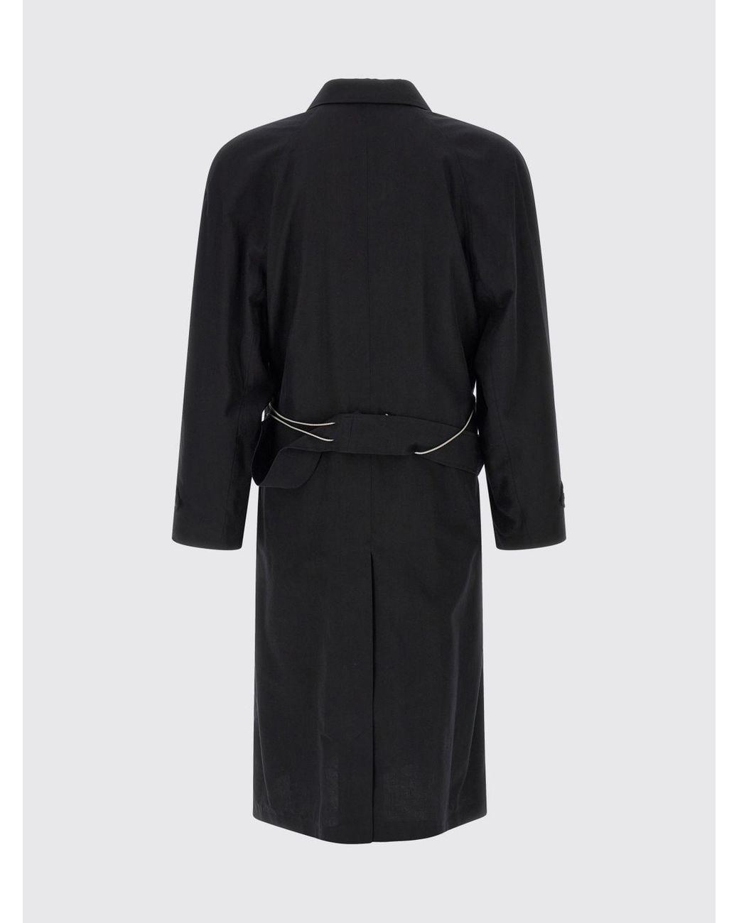 Magliano Black Cotton Coat for men