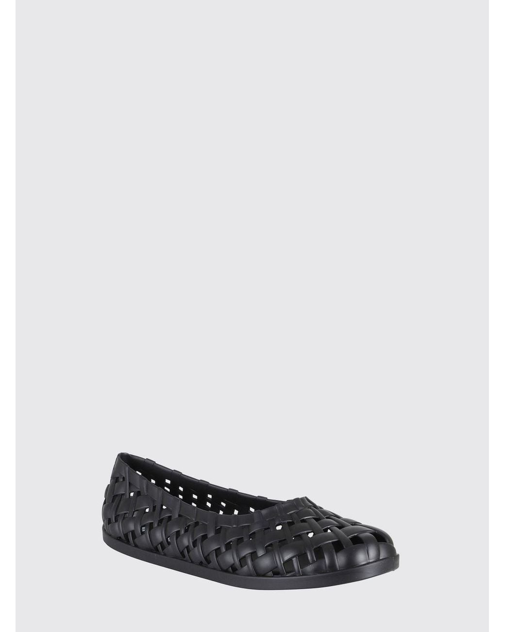 Melissa White Possession Woven And Perforated Pvc Flats