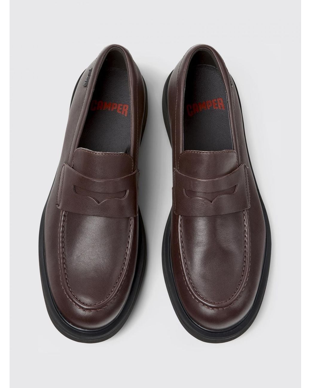Camper White Norman Loafers for men