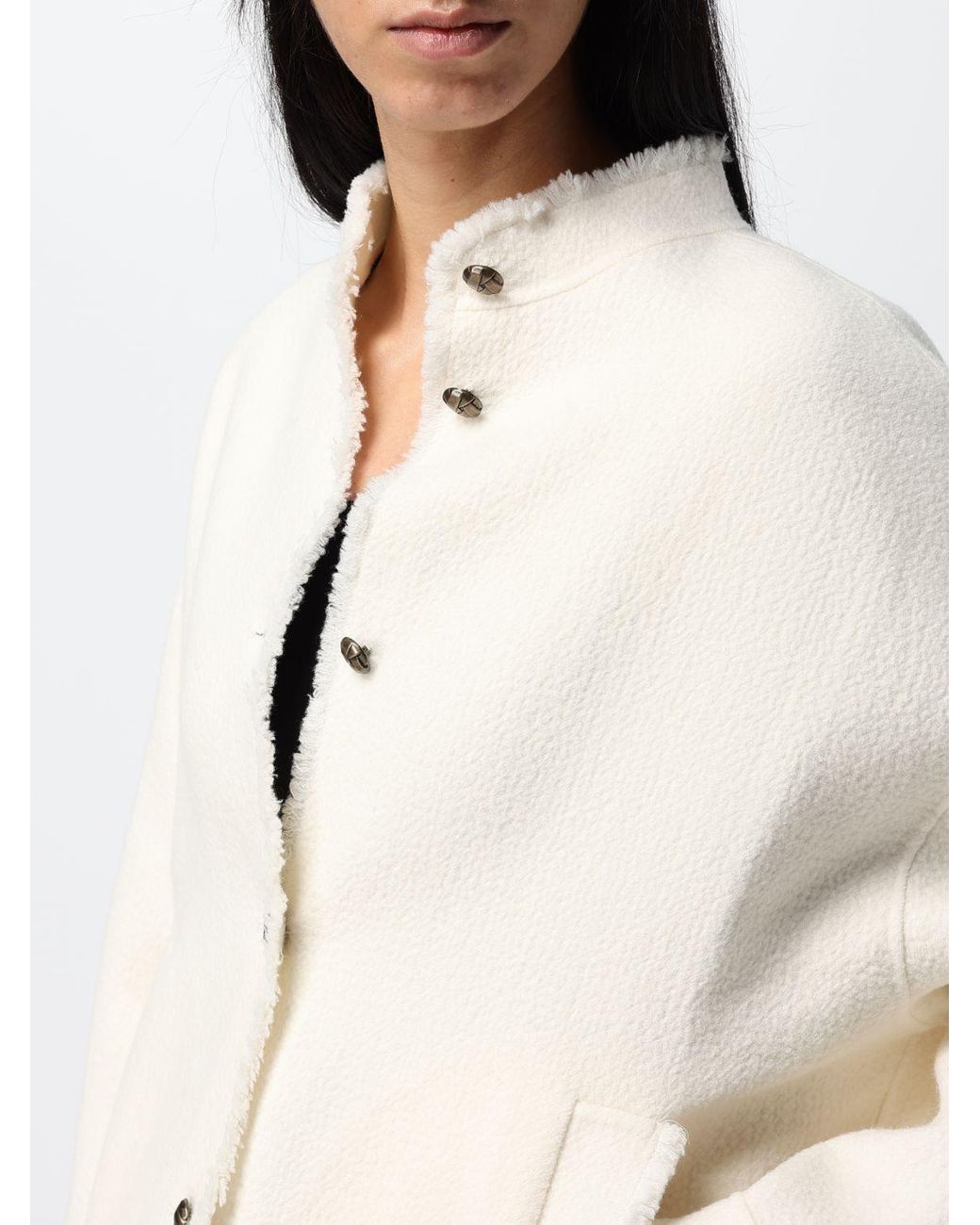 Max Mara Natural Single-Breasted Short Coat