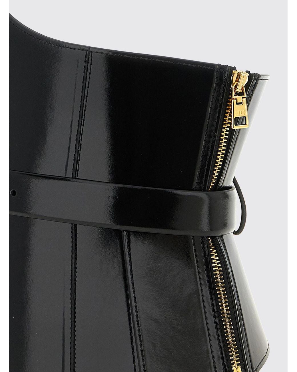 Elisabetta Franchi Black Classic Genuine Leather Belt For An Elegant Look