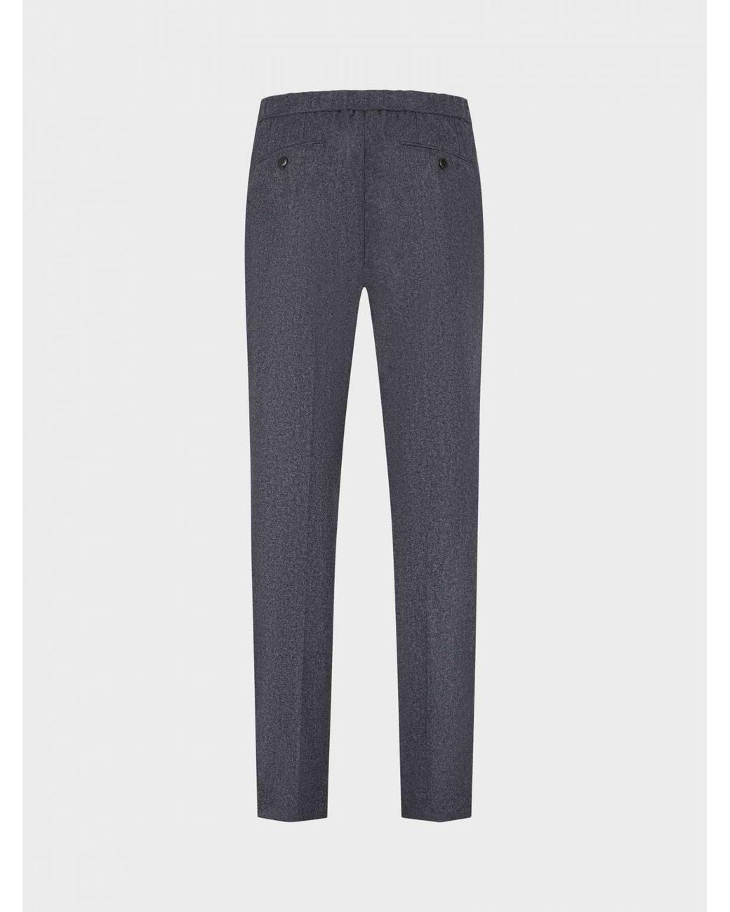 Brioni Blue Slim-Fit Tailored Gabardine Trousers With Concealed Fastening for men