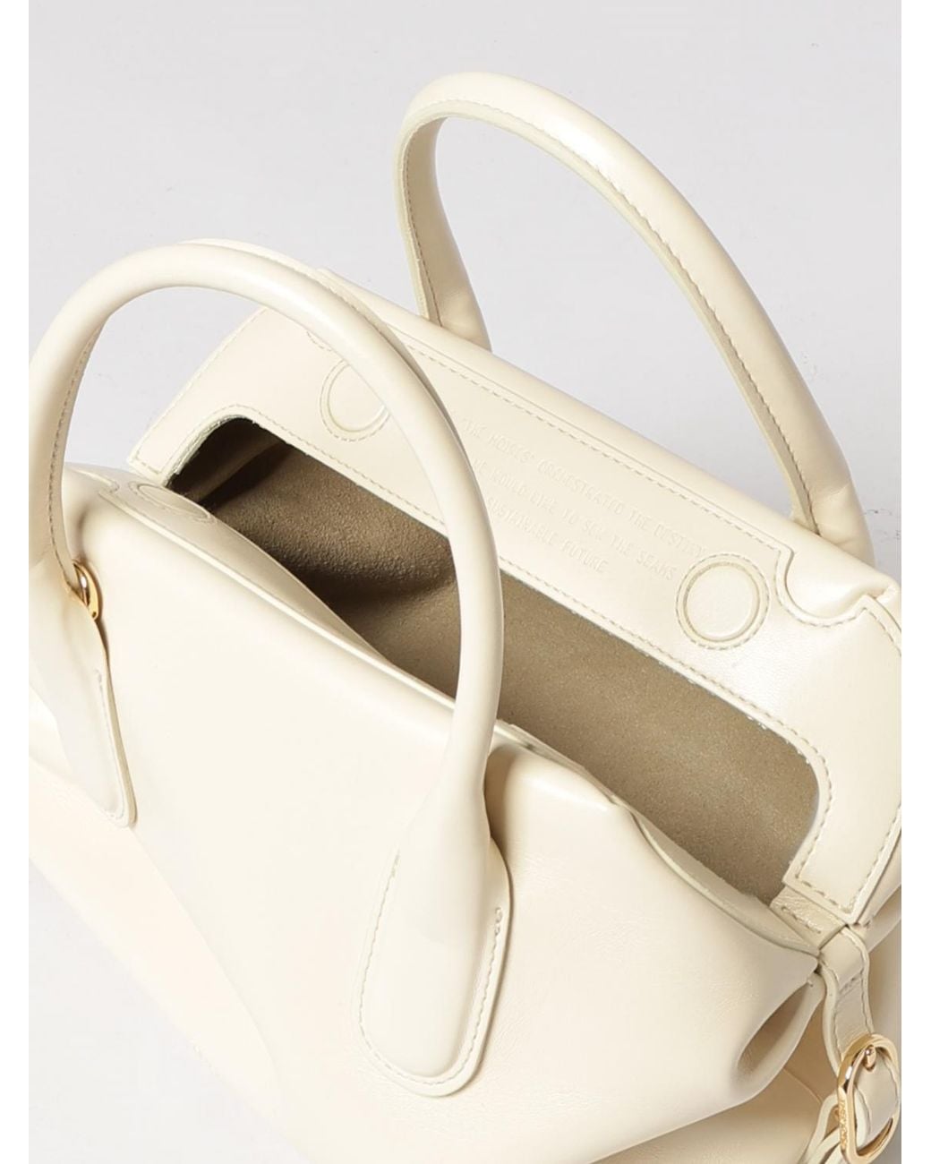THEMOIRÈ Natural ThemoirÈ Talia Trunk Small Vegan Leather Bag