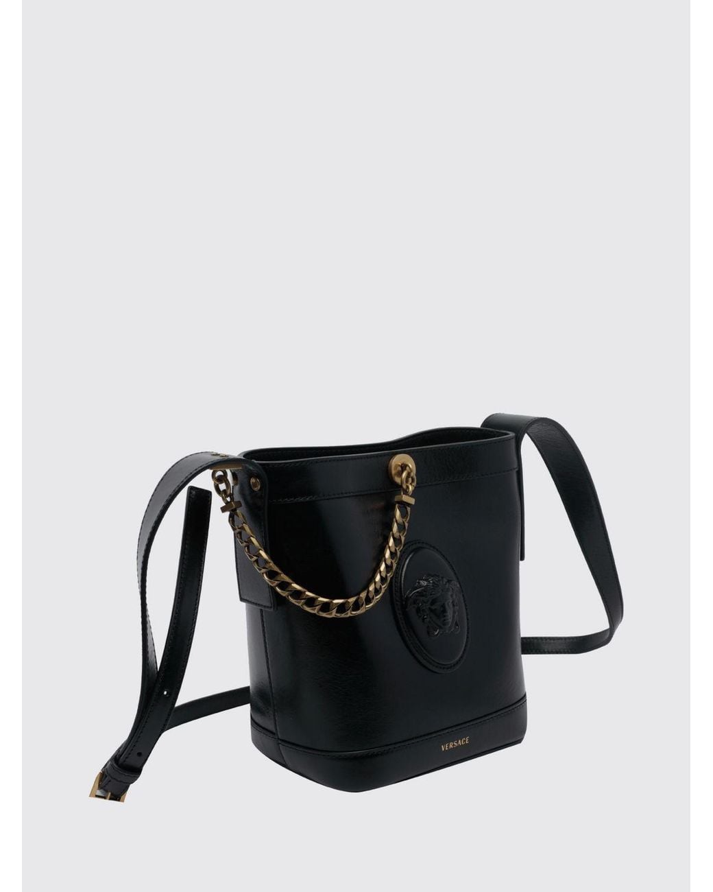 Mini Borsa A Secchiello Medusa '95 di Versace in Black