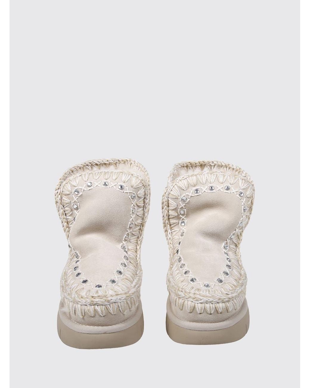 Mou Natural Flat Ankle Boot