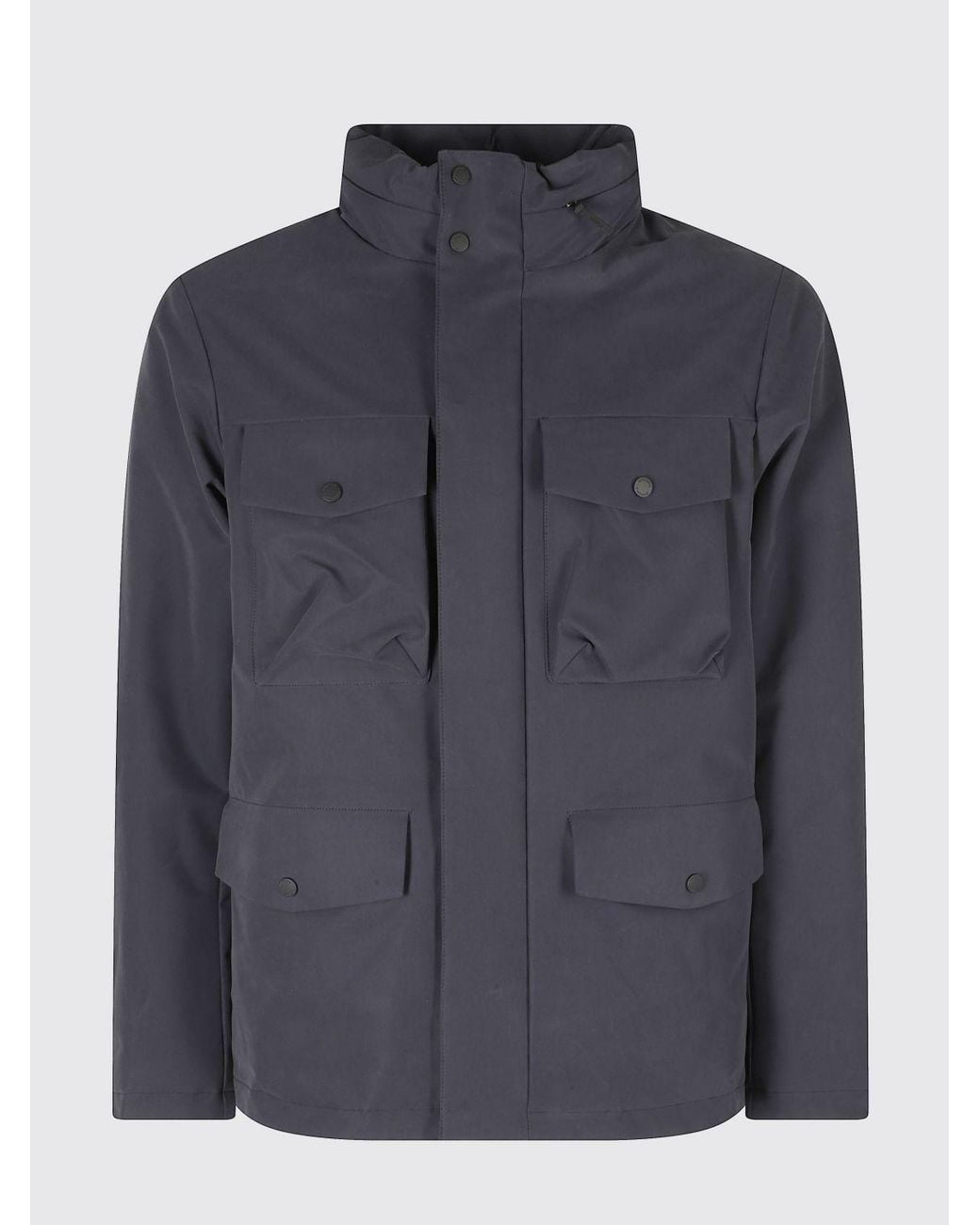 People Of Shibuya Blue Short Utility Parka for men