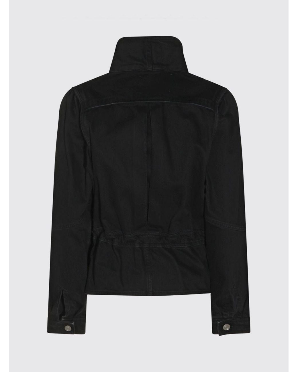Isabel Marant Blue Double-Breasted Cropped Jacket