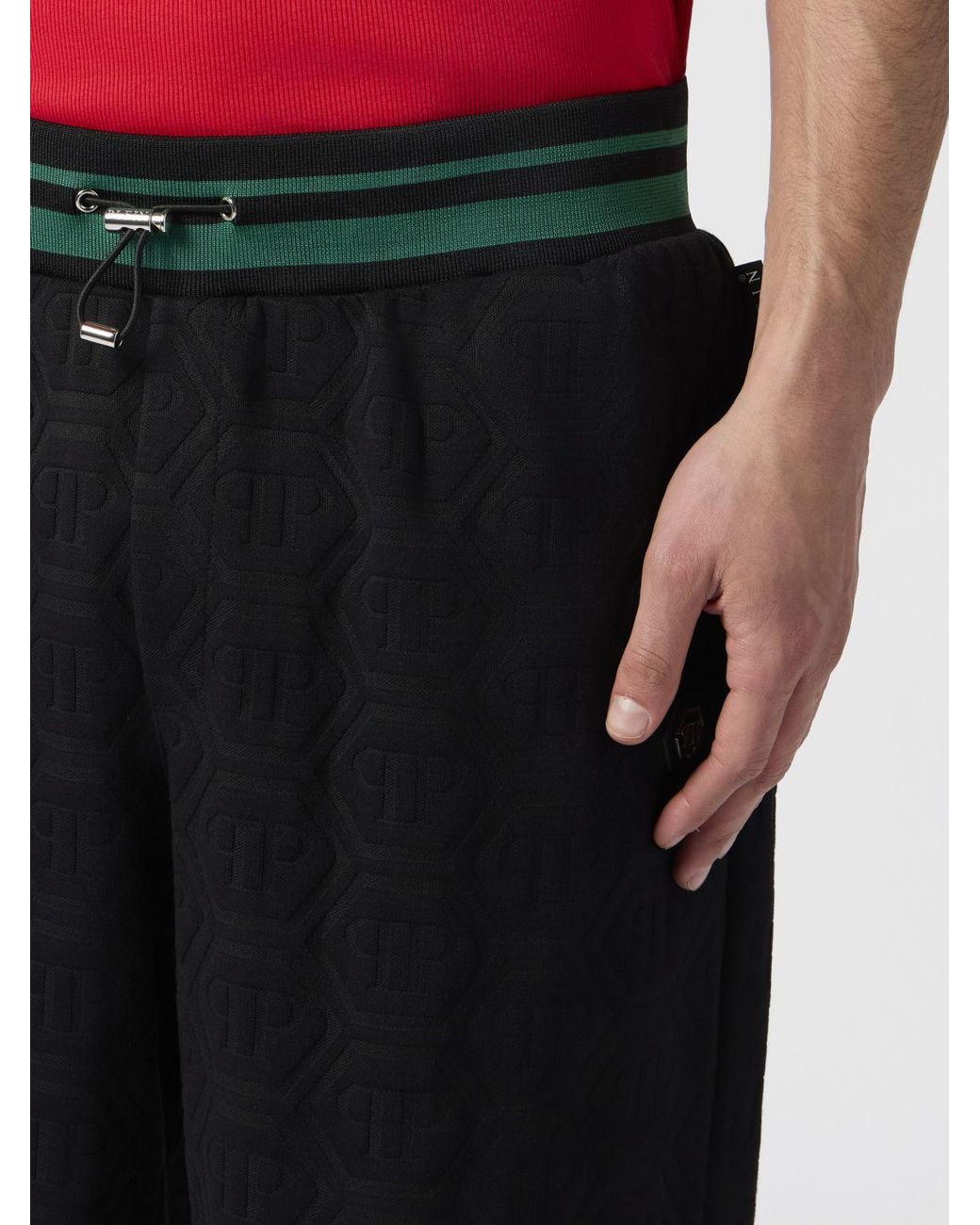 Philipp Plein Black Shorts for men