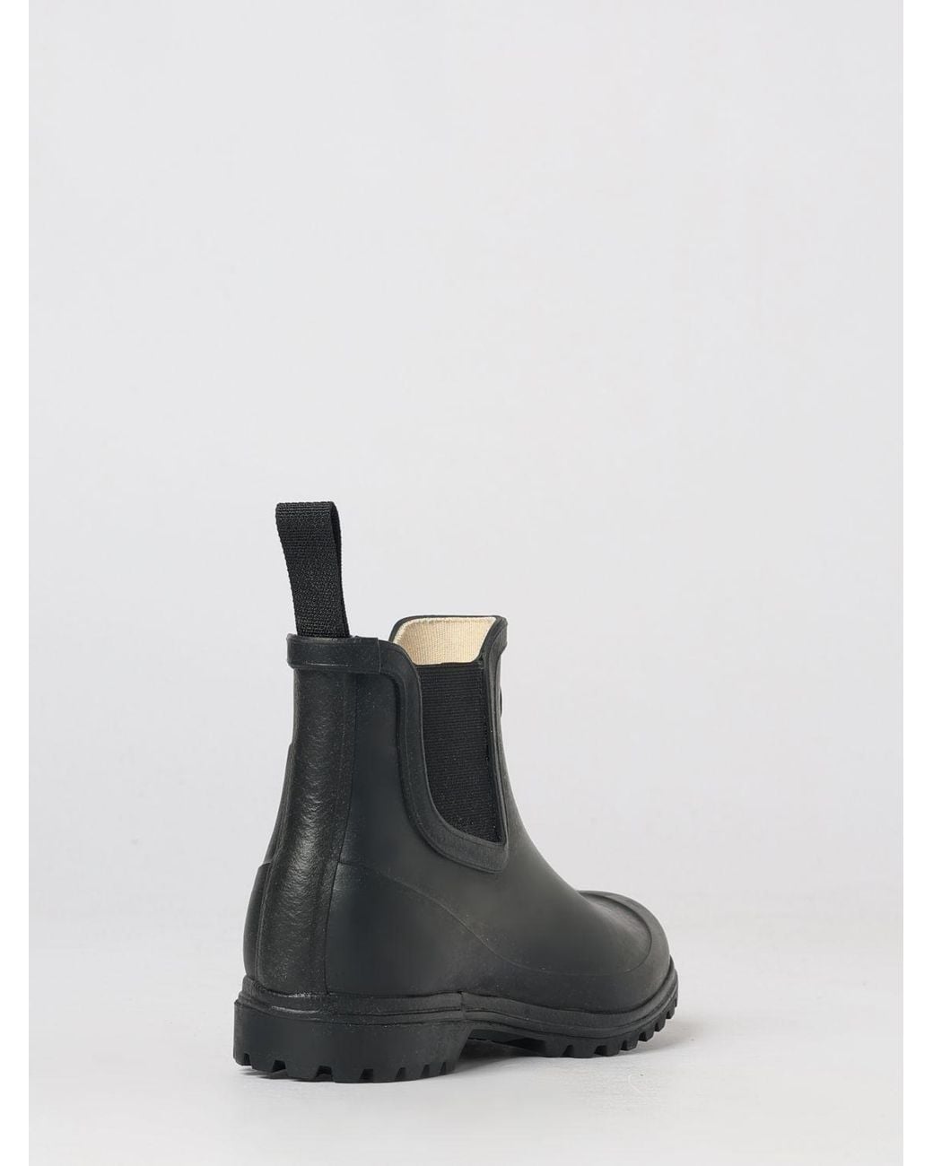Superga Black 798 Chelsea Rubber Rain Boots With Lug Sole for men