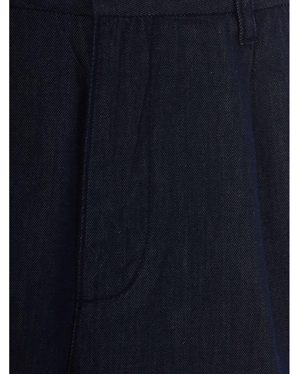 Emporio Armani Blue Cotton Blend Shorts for men