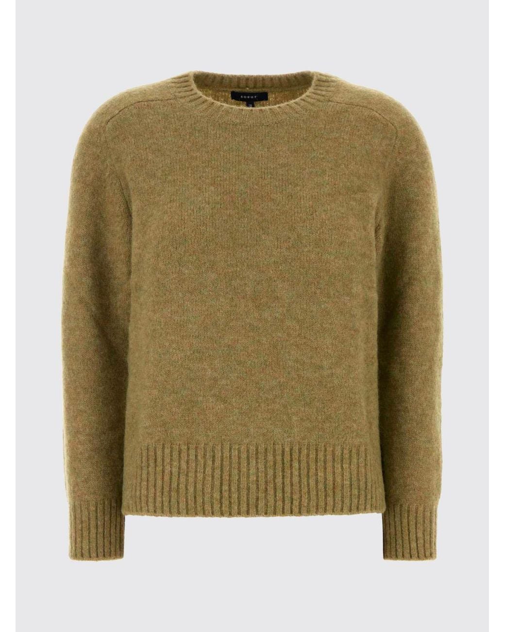 Soeur Green Slim Fit Crewneck Jumper