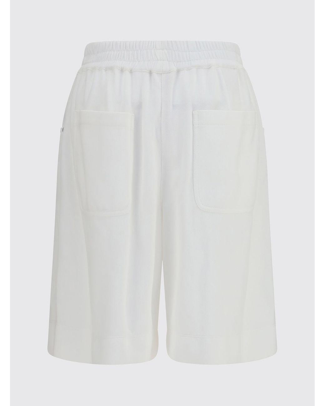 Brunello Cucinelli White Cotton Shorts