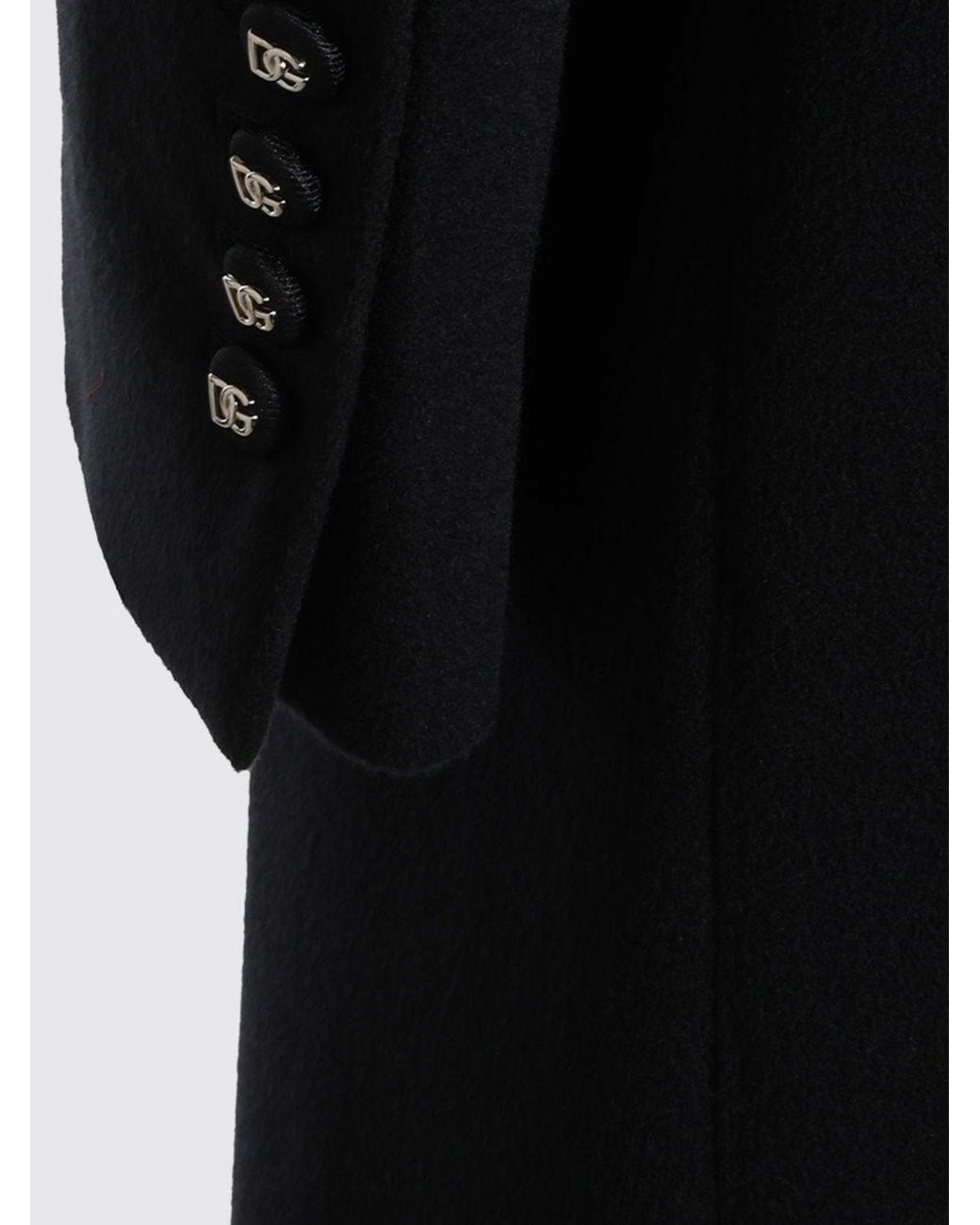 Dolce & Gabbana Blue Dolce &Amp Gabbana Long Single-Breasted Coat